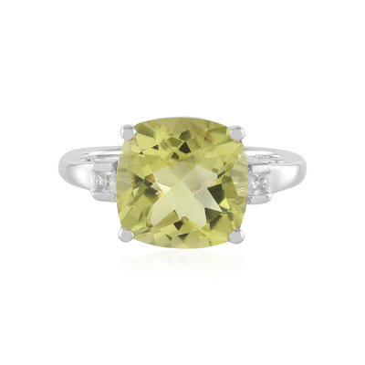 Bague en argent et Quartz citron