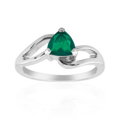 Bague en argent et Opale verte