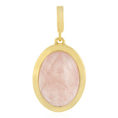 Pendentif en argent et Quartz rose de Saver