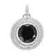 Pendentif en argent et Spinelle noir