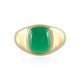 Bague pour homme en argent et Onyx vert