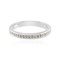 Bague en argent et Diamant champagne I2