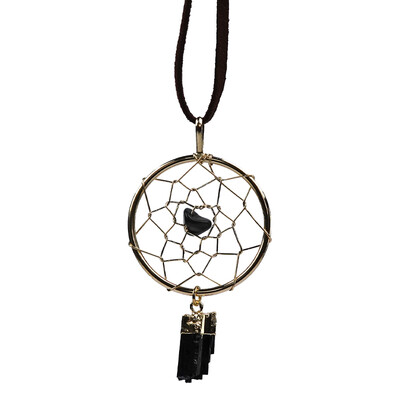 Accessoire en laiton et Tourmaline noire (Lapis Vitalis)