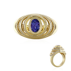 Bague en or et Tanzanite AAA (de Melo)