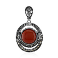 Pendentif en argent et Agate rouge (Annette classic)