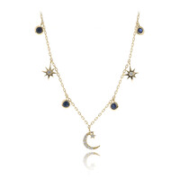 Collier en or et Saphir de Ceylan (CIRARI)