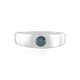 Bague en argent et Diamant bleu I2