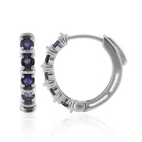 Boucles d'oreilles en argent et Iolite