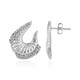 Boucles d'oreilles en argent et Zircon (MONOSONO COLLECTION)