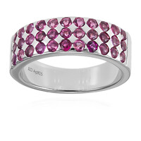 Bague en argent et Rubellite