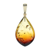 Pendentif en or et Ambre baltique