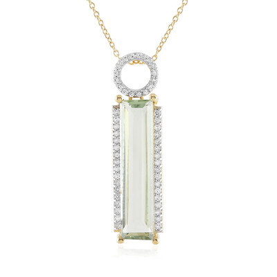 Collier en argent et Améthyste verte