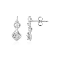 Boucles d'oreilles en argent et Diamant I2 (H)