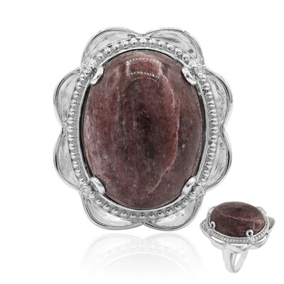 Bague en argent et Thulite