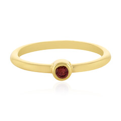 Bague en argent et Spinelle rouge noble