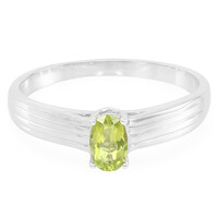 Bague en argent et Tourmaline cuprifère