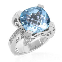 Bague en argent et Topaze bleu ciel (Dallas Prince Designs)