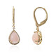 Boucles d'oreilles en or et Opale rose (CIRARI)