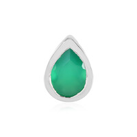 Pendentif en argent et Onyx vert