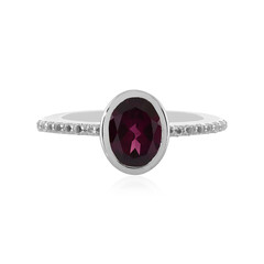 Bague en argent et Grenat Rhodolite