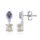 Boucles d'oreilles en argent et Perle blanche de culture d'eau douce