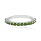 Bague en argent et Diopside de Russie