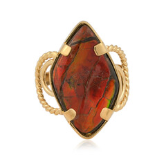 Bague en argent et Ammolite