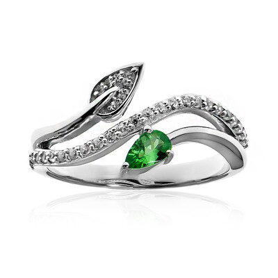 Bague en argent et Grenat Tsavorite