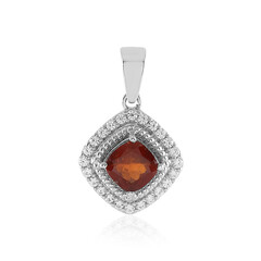 Pendentif en argent et Grenat Hessonite