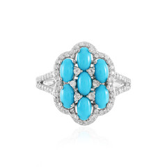 Bague en argent et Turquoise Sleeping Beauty (Faszination Türkis)