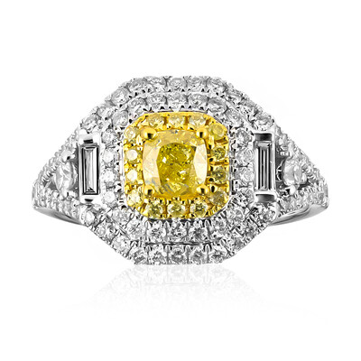 Bague en or et Diamant SI2 jaune (CIRARI)