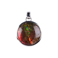 Pendentif en argent et Ammolite