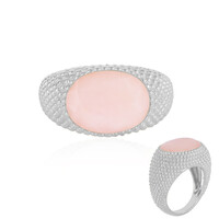 Bague en argent et Opale rose (de Melo)