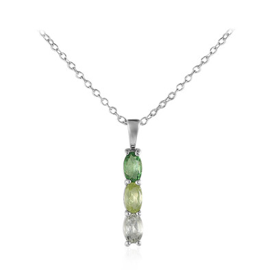 Collier en argent et Grenat Tsavorite