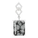 Pendentif en argent et Obsidienne Flocon-de-Neige