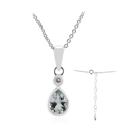 Collier en argent et Aigue-marine