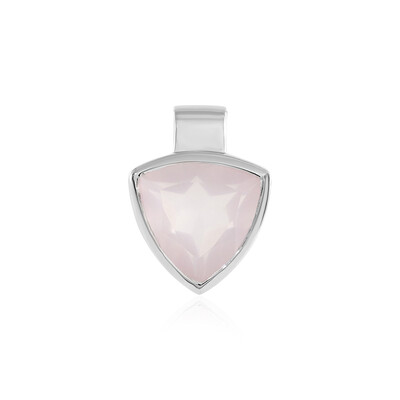 Pendentif en argent et Quartz rose (MONOSONO COLLECTION)