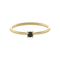 Bague en or et Diamant noir