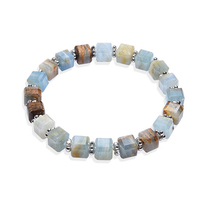 Bracelet et Aragonite bleue