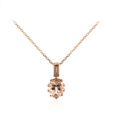 Collier en or et Morganite AAA