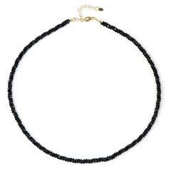 Collier en argent et Spinelle noir