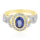 Bague en or et Saphir bleu de Ceylan (Annette)