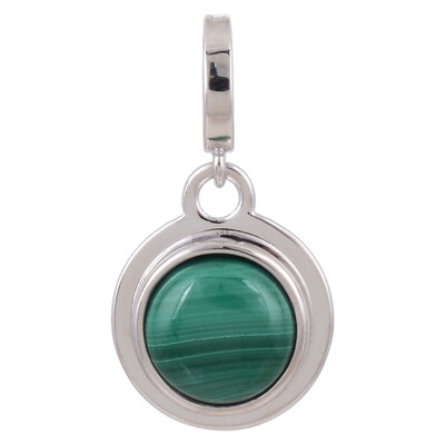 Pendentif en argent et Malachite