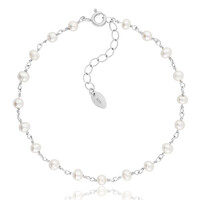 Bracelet en argent et Perle blanche de culture d'eau douce