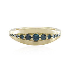 Bague en or et Diamant bleu I3