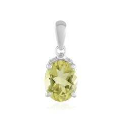 Pendentif en argent et Quartz citron