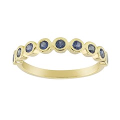 Bague en or et Saphir bleu de Ceylan