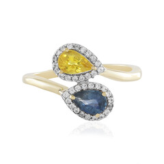 Bague en or et Saphir jaune