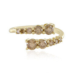 Bague en or et Diamant champagne I2 (de Melo)