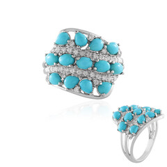 Bague en argent et Turquoise Sleeping Beauty (Faszination Türkis)